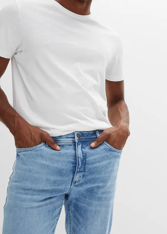 Jean droit extensible coupe ventre confort, Regular, bonprix