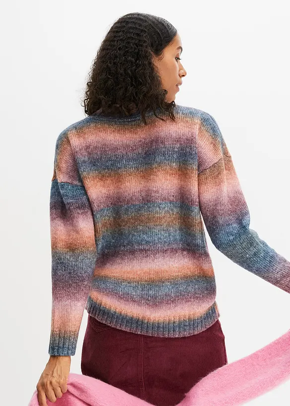 Pullover mit Farbverlauf und Wollanteil, bonprix