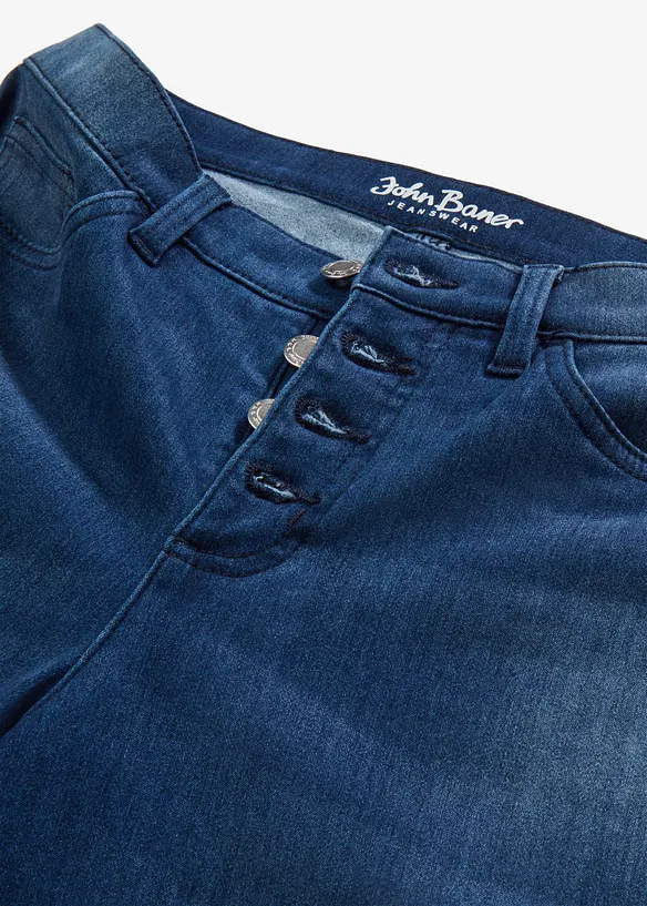 Jean thermique boyfriend taille mi-haute avec intérieur doux, bonprix