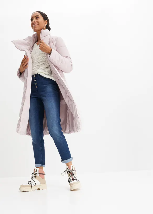 Jean thermique boyfriend taille mi-haute avec intérieur doux, bonprix