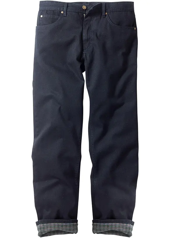 Thermo Classic Fit Jeans mit kuscheligem Flanellfutter, Straight, bonprix