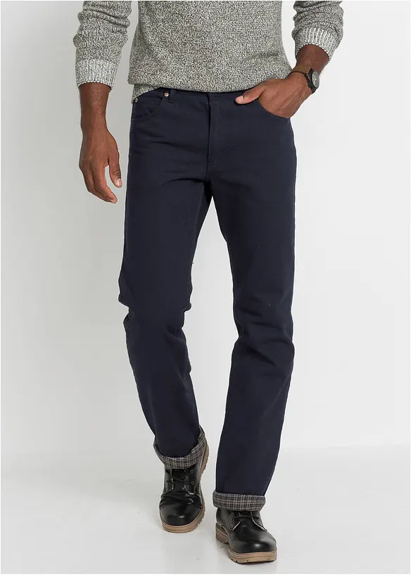 Thermo Classic Fit Jeans mit kuscheligem Flanellfutter, Straight, bonprix