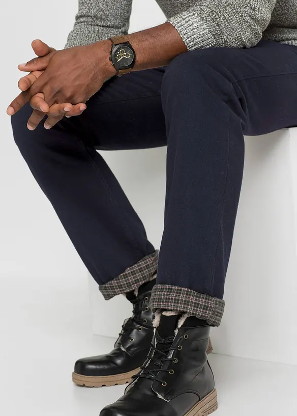 Thermo Classic Fit Jeans mit kuscheligem Flanellfutter, Straight, bonprix