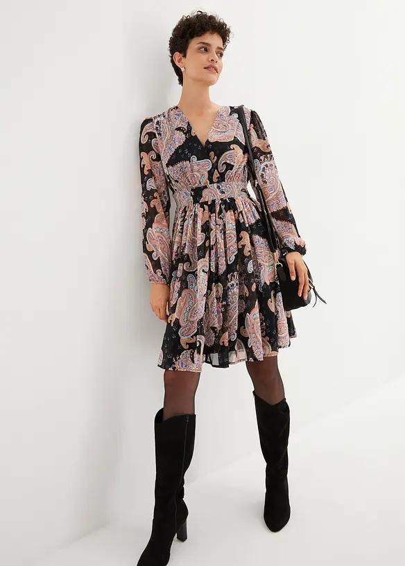 Robe en chiffon à imprimé paisley, bpc selection