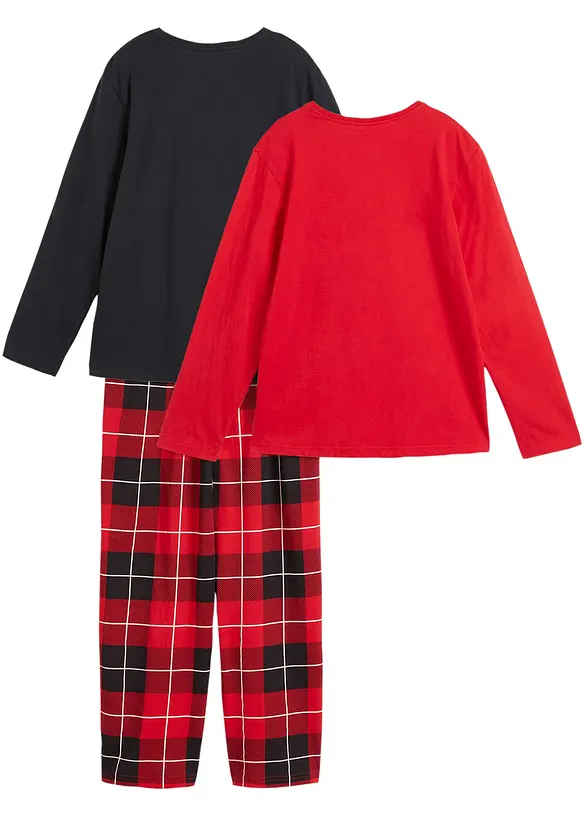 Pyjama 100% coton (ens. 3 pces), bonprix