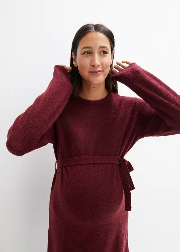 Umstandskleid aus flauschigem Strick, bonprix