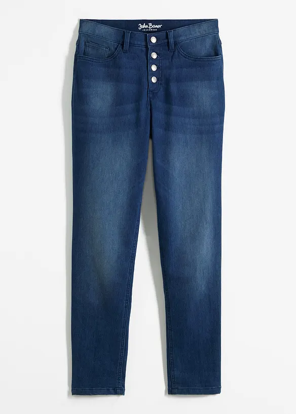 Jean thermique boyfriend taille mi-haute avec intérieur doux, bonprix