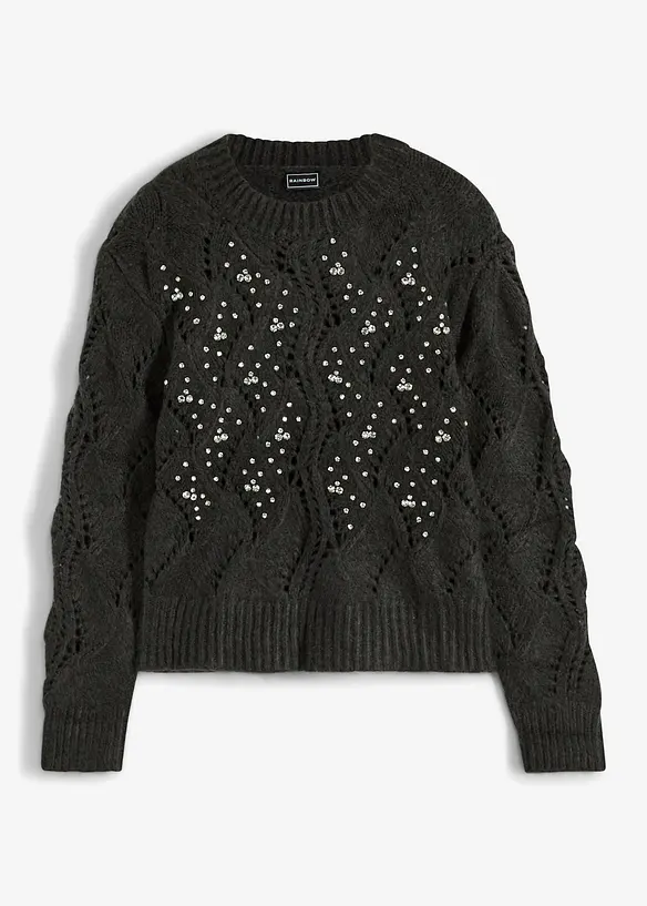 Pull court avec strass, RAINBOW