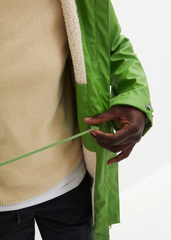 Regenjacke mit Teddyfutter, bonprix