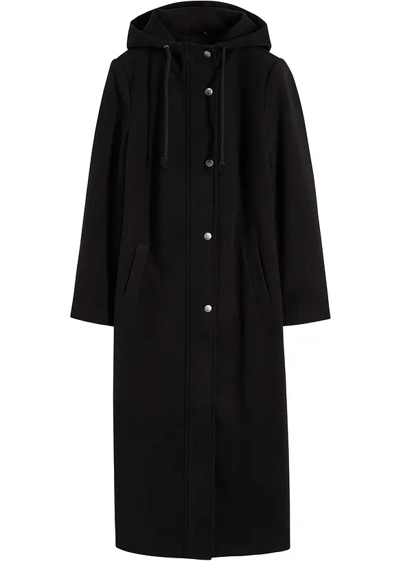 Manteau aspect laine, coupe longue, bonprix