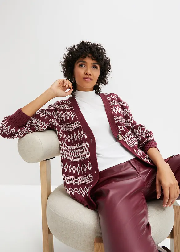 Norweger Strickjacke mit Kn&ouml;pfen, bpc bonprix collection