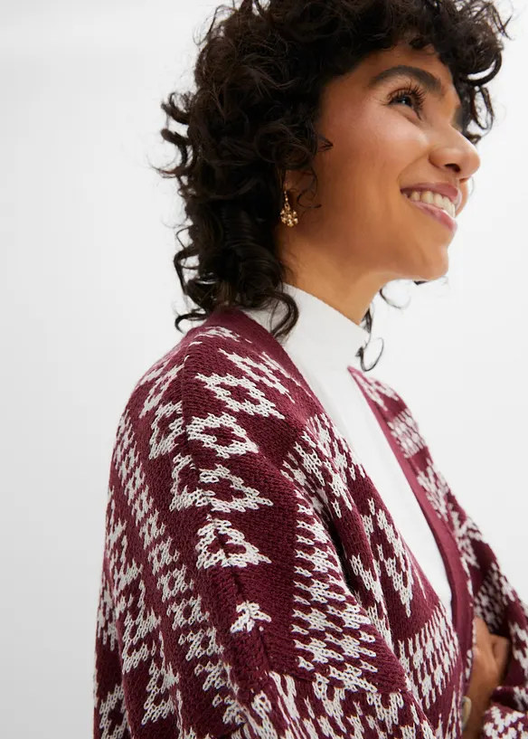 Norweger Strickjacke mit Kn&ouml;pfen, bpc bonprix collection