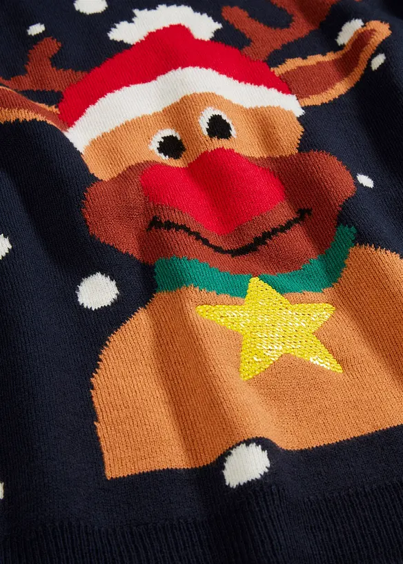 Pullover mit Weihnachtsmotiv, bonprix
