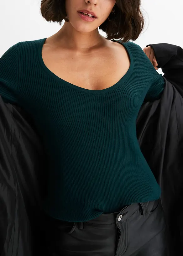 Feinstrickpullover aus softem Viskose-Mix, bonprix