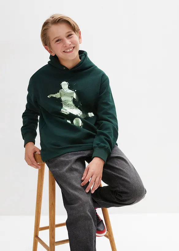 Hoodie aus weichem Baumwoll-Mix, bonprix