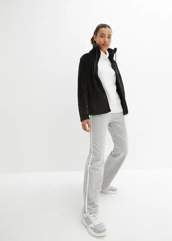 Teddy-Fleece Jacke, bonprix