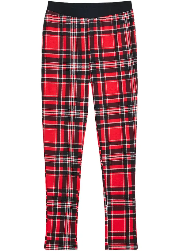 Legging thermo fille à carreaux, bonprix