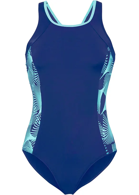 Maillot 1 pièce sportif avec empiècements sur les côtés, bonprix
