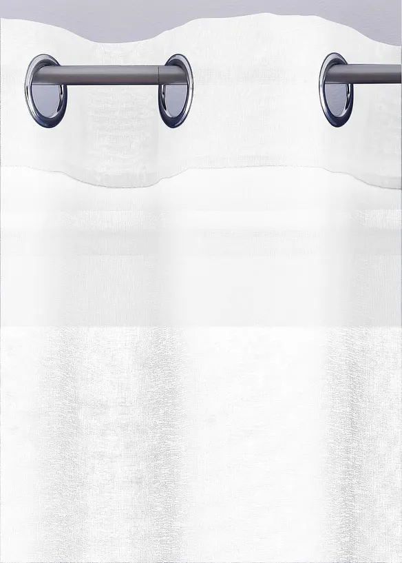 Gardine mit recyceltem Polyester und feiner Struktur (1er Pack), bonprix