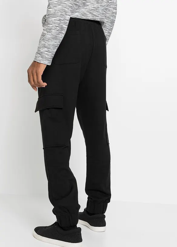 Pantalon de jogging avec poches cargo, loose, bonprix