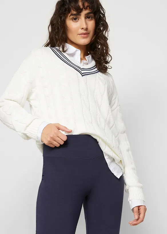 Baumwoll-Leggings, Flared Leg, bonprix