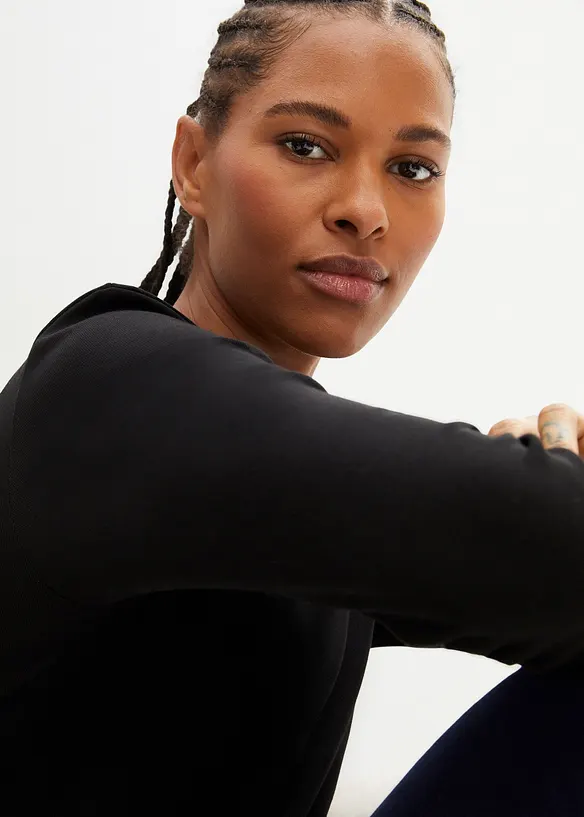 Langarmshirt aus reiner Bio-Baumwolle, bonprix