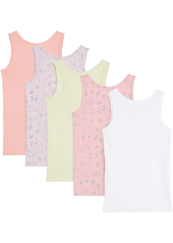 Unterhemd mit weicher Baumwolle (5er Pack), bonprix
