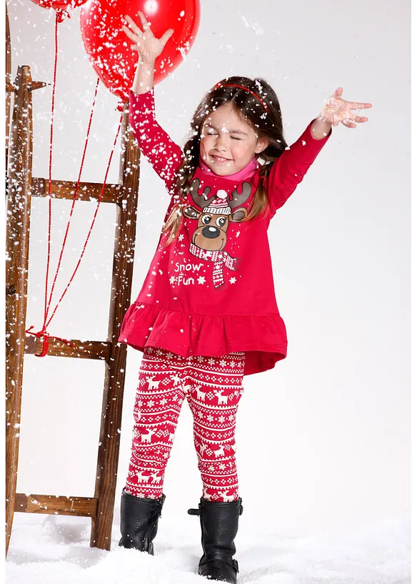 T-shirt de Noël et legging fille (ens. 2 pces.), bonprix