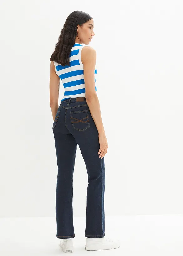Jean bootcut taille haute, extensible, bonprix