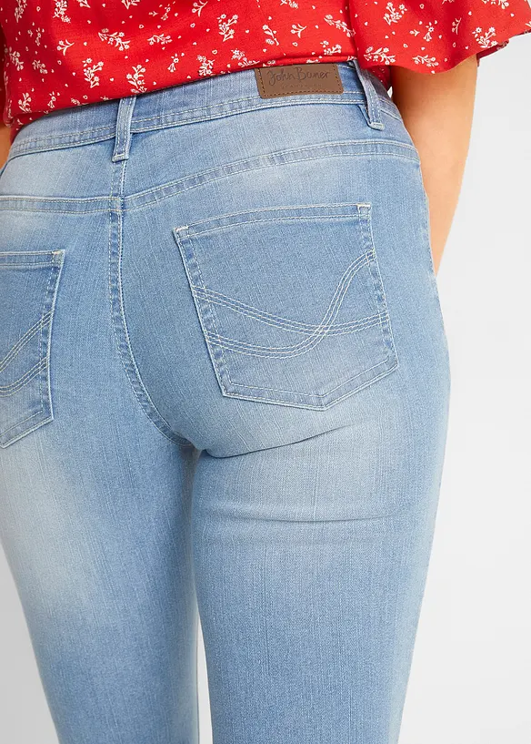 Capri-Komfort-Stretch-Jeans, 2-er Pack, bonprix