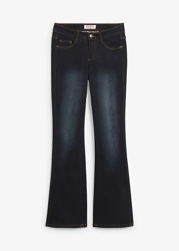 Jean bootcut taille mi-haute, sculptant, bonprix