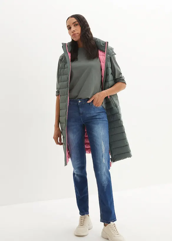 Jean boyfriend mid waist, stretch, bonprix