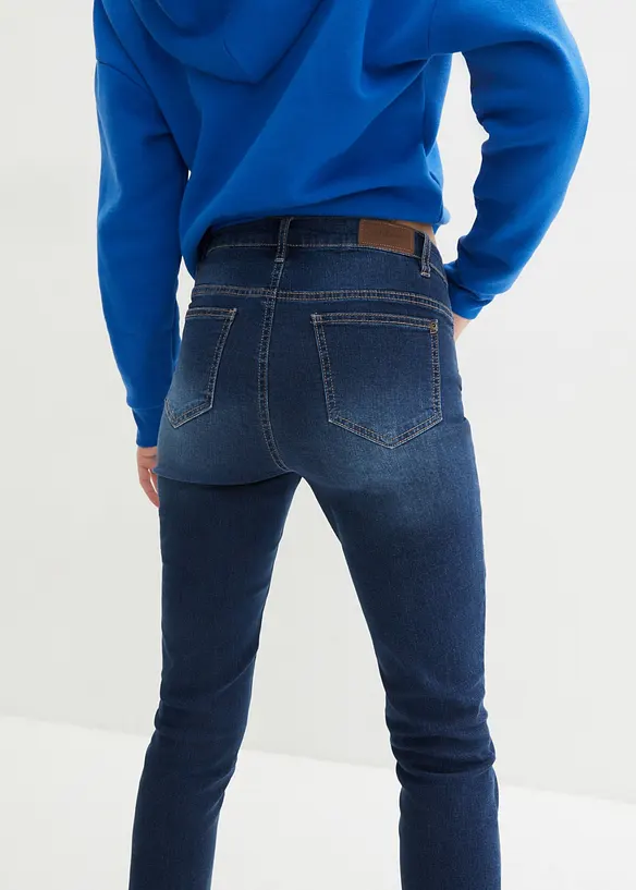 Jean ultra-doux slim, 7/8, bonprix