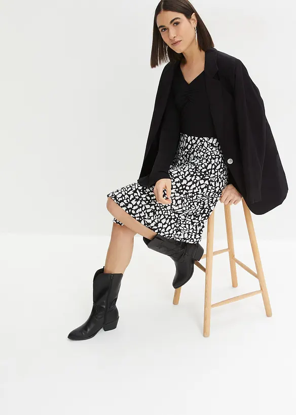 Robe à jupe imprimée, BODYFLIRT