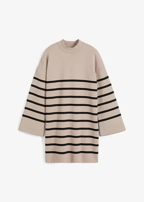 Robe en molleton à manches évasées, bonprix