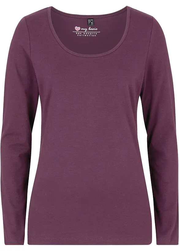 Figurbetontes Langarmshirt, bonprix