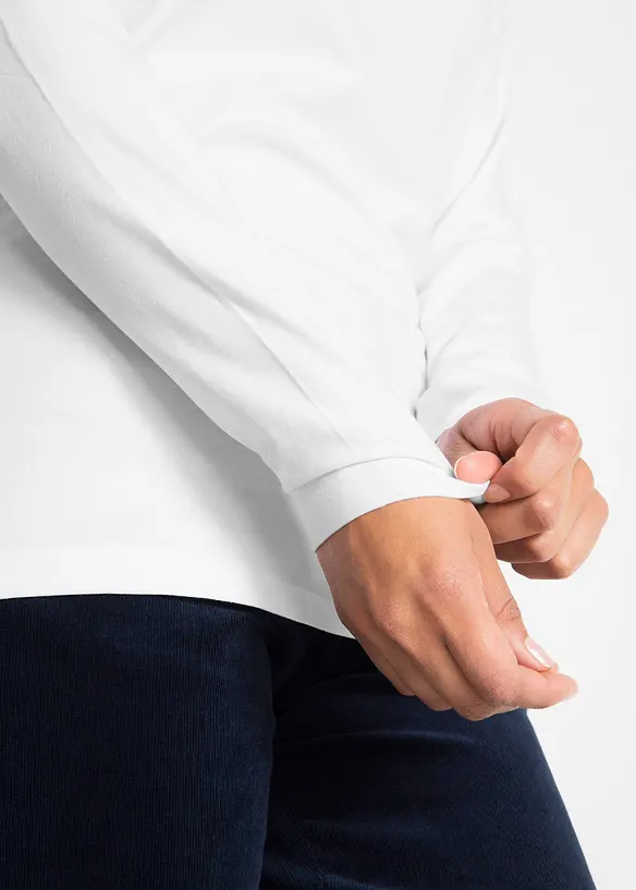 T-shirt manches longues près du corps, bonprix
