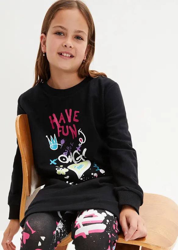 Sweatkleid aus reiner Bio-Baumwolle, bonprix
