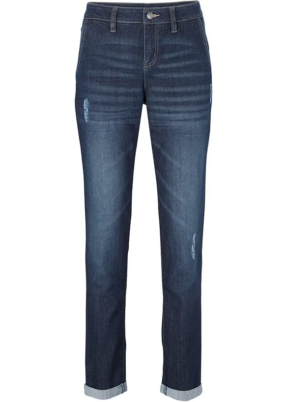 Jean boyfriend taille mi-haute, extensible et confortable, bonprix