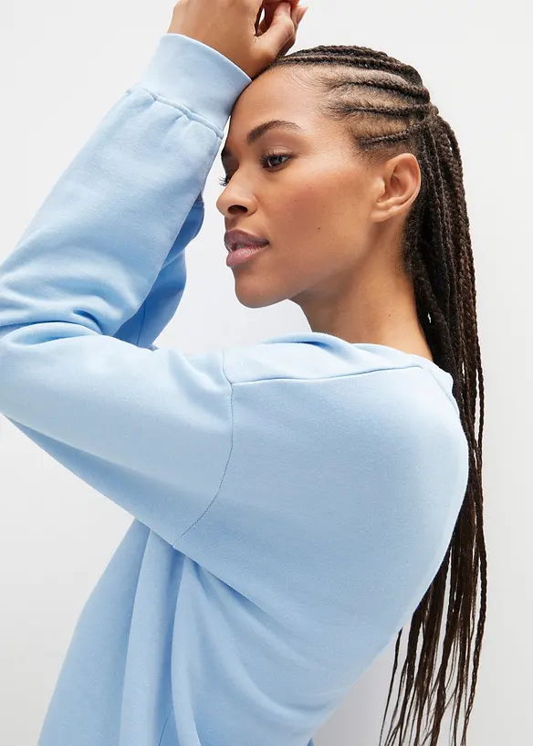 Oversize-Sweatshirt aus reiner Baumwolle, bonprix