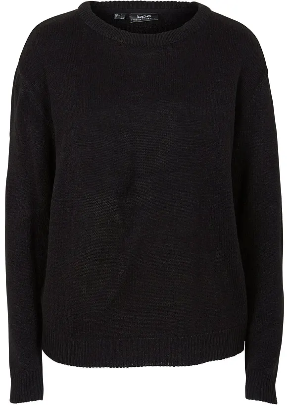 Strick-Pullover mit Rundhals-Ausschnitt, bonprix