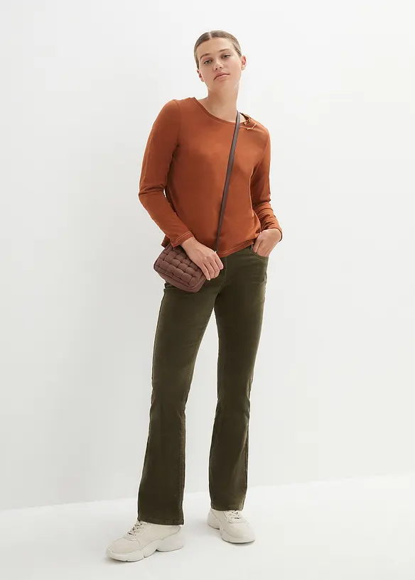 Langarmshirt mit Zierknöpfen, bonprix