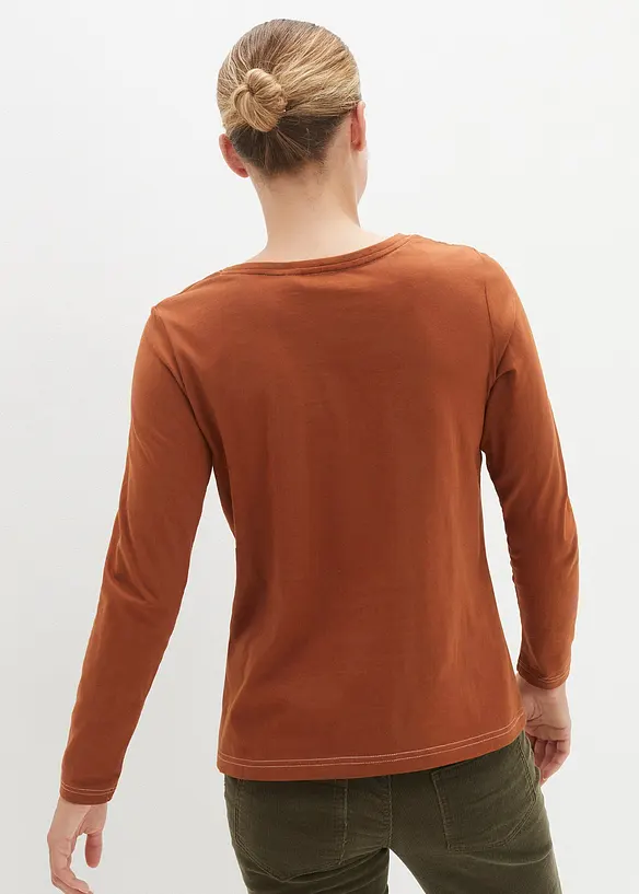Langarmshirt mit Zierknöpfen, bonprix