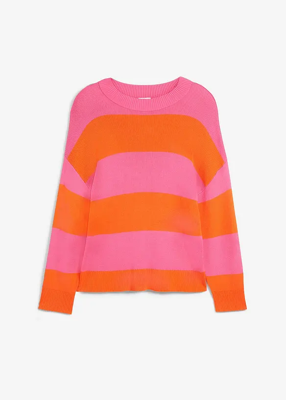 Feinstrickpullover mit Blockstreifen, bonprix