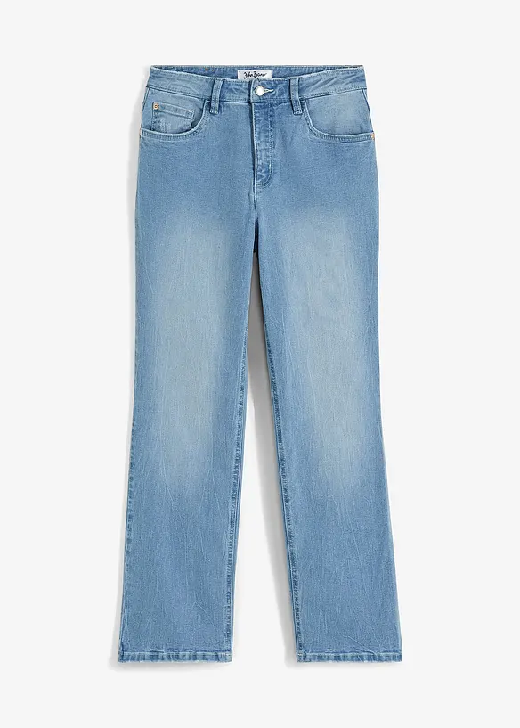 Jean droit taille haute, extensible, bonprix