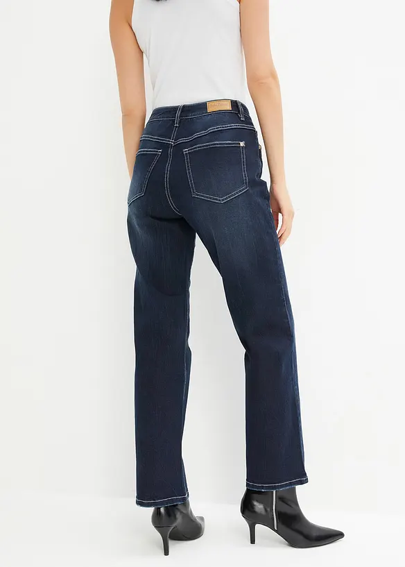 Jean droit taille haute, extensible, bonprix