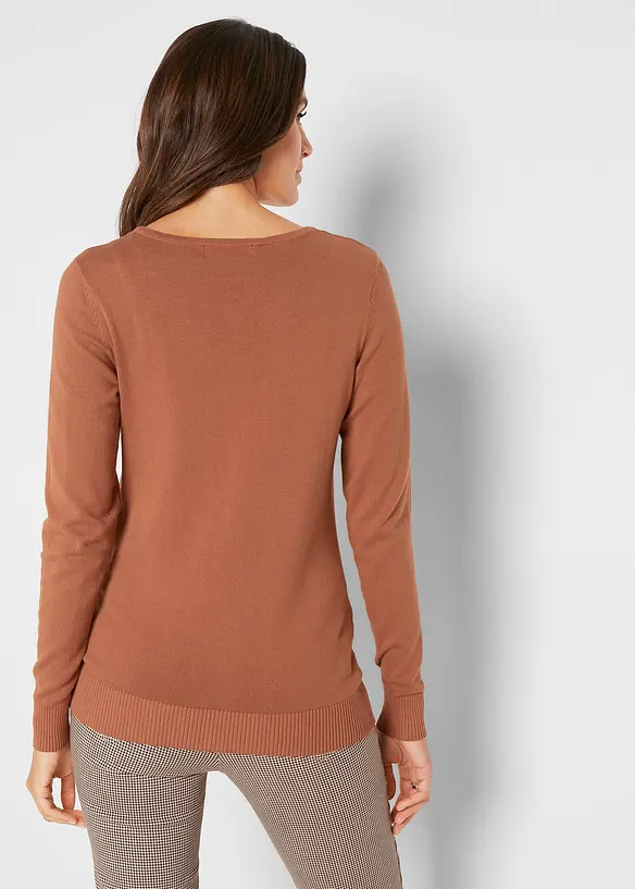 Gilet ajusté en fine maille, bonprix