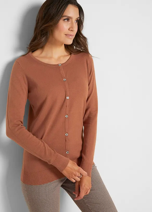 Gilet ajusté en fine maille, bonprix