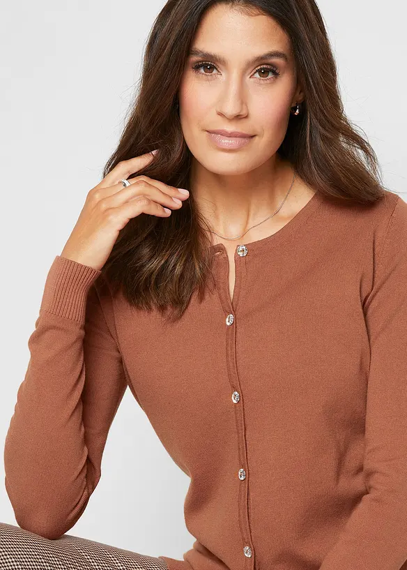 Gilet ajusté en fine maille, bonprix