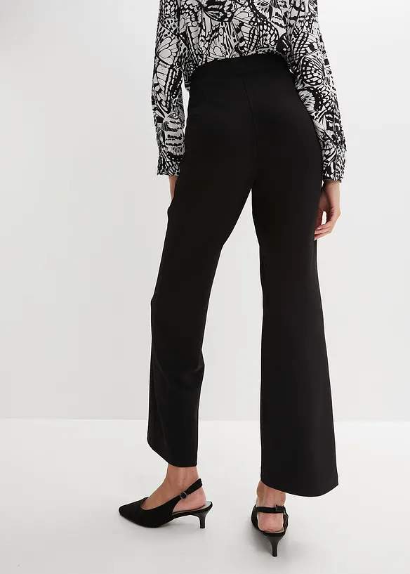 Pantalon en interlock épais, taille élastiquée, bonprix